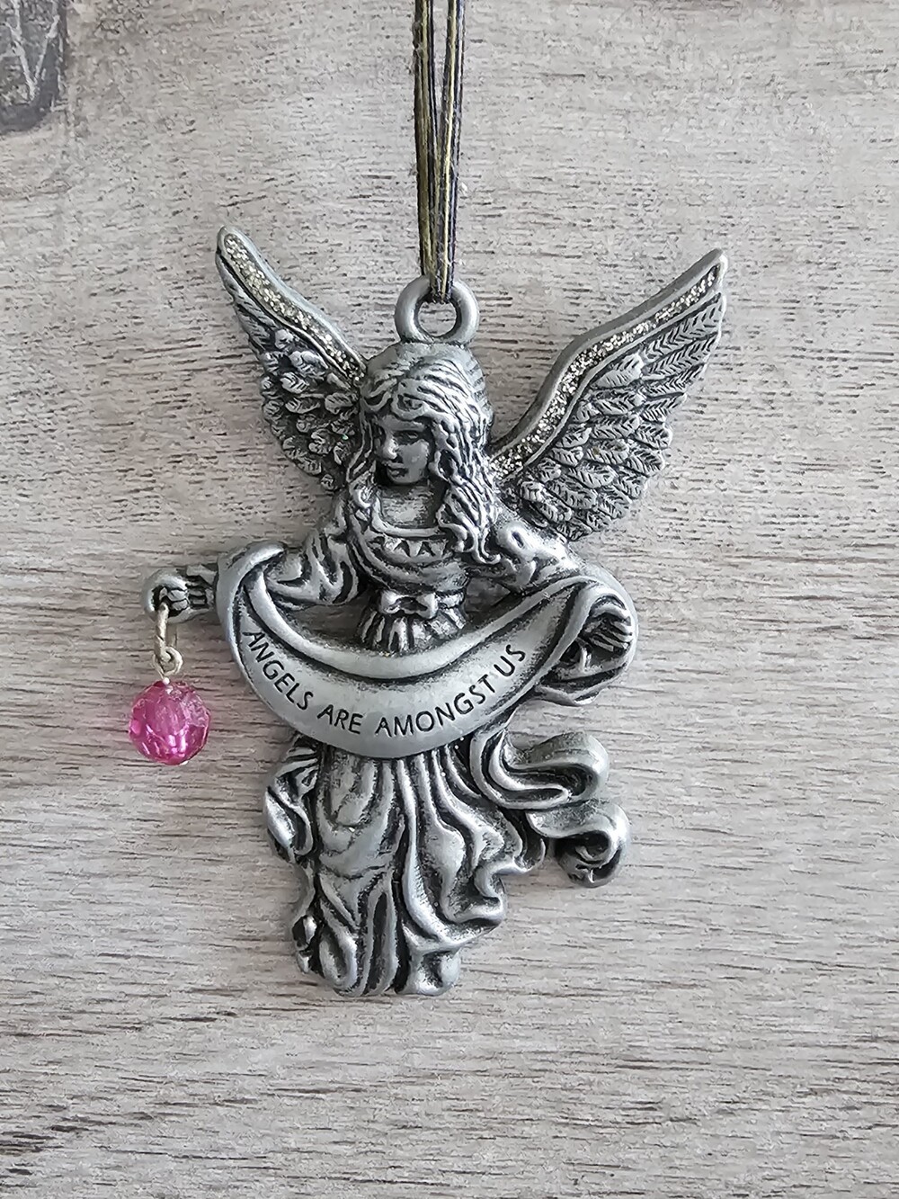 Gloria Duchin Pewter Angel Ornament Angels Are Amongst Us Christmas 3.5” V 262a